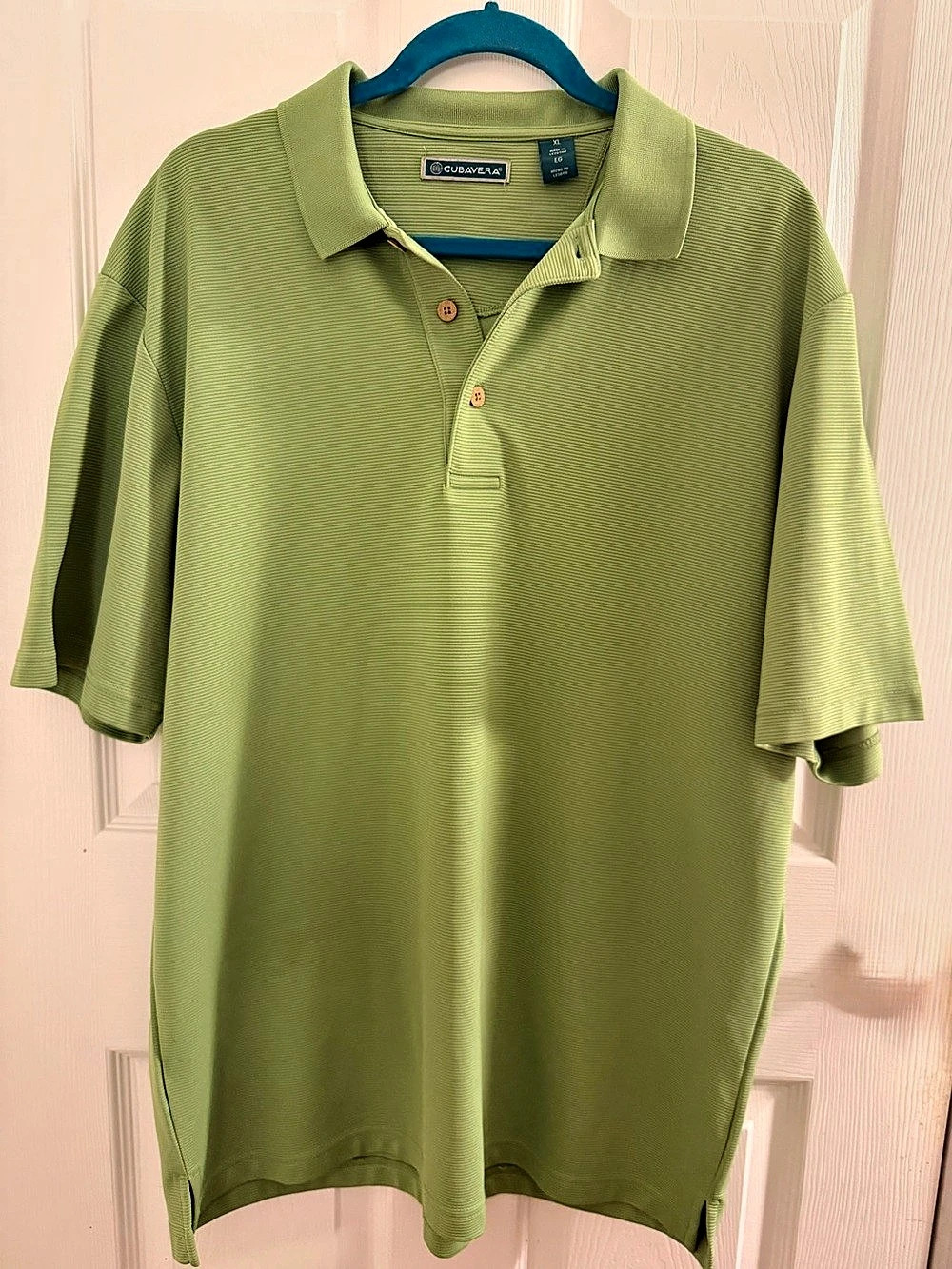 Cubavera Men's Polo Shirt in Green Size XL Like New